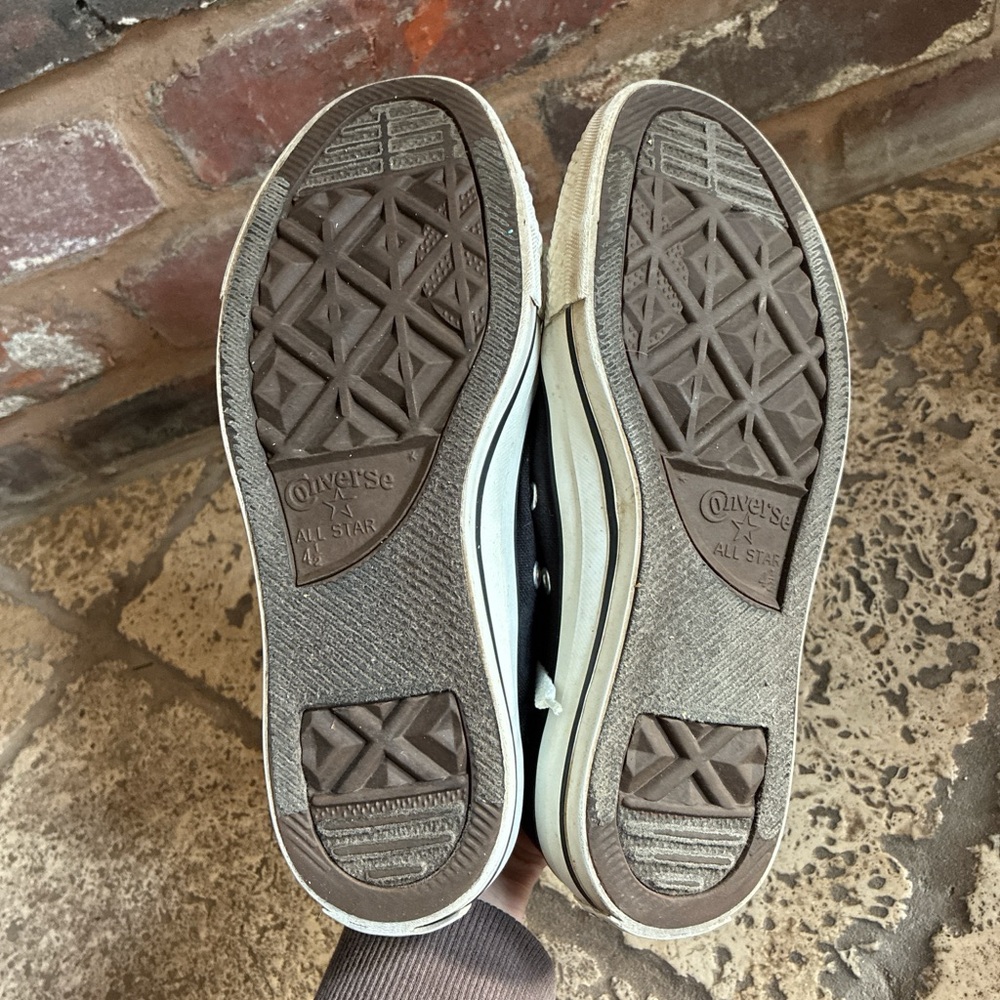 Converse Black and White Low Top Sneakers - Picture 7 of 7